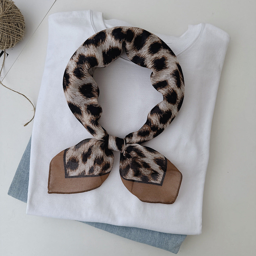 Leopard Print Sjaaltje