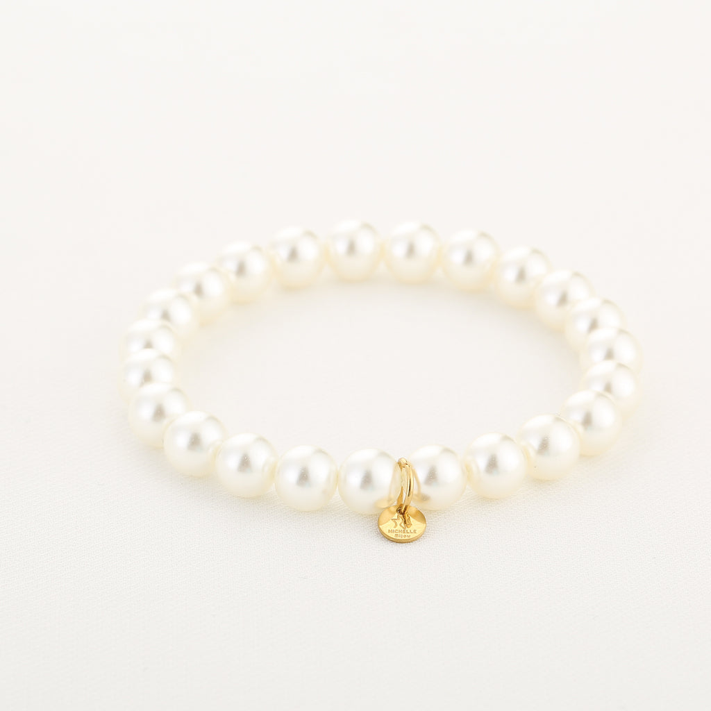 Parels armband - wit