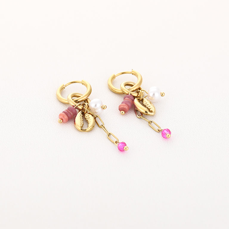 Pink Rush Drops Oorbellen