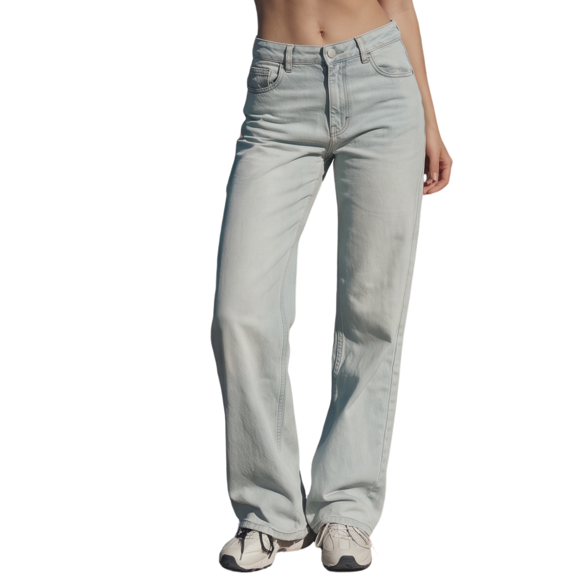 Everyday Straight Jeans – Light Blue 🩵