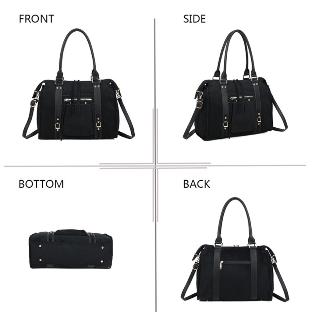 Campus Suede Bag – Black 🖤