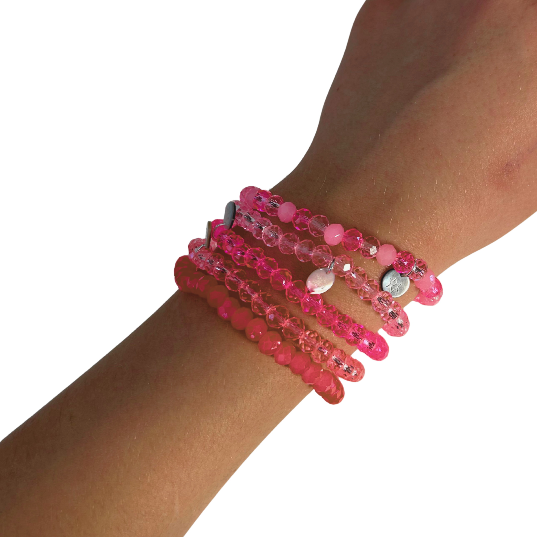 Pink Set 💗 – 5 armbandjes voor €8