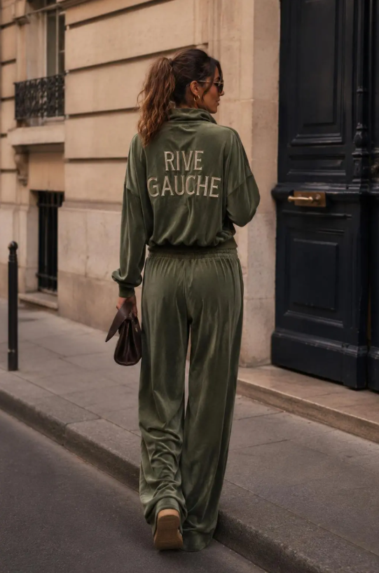 Velvet Vibe Set – Khaki