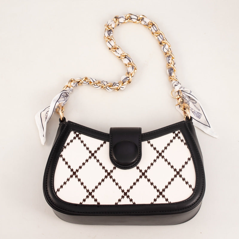 Bag strap met ketting & sjaal