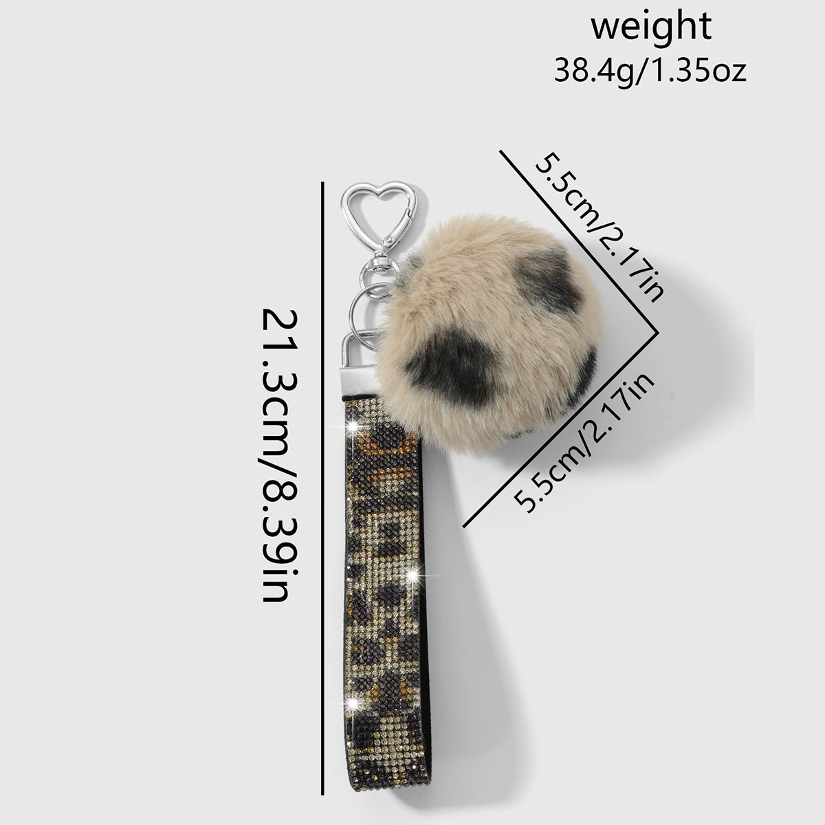 Leopard sleutelhanger