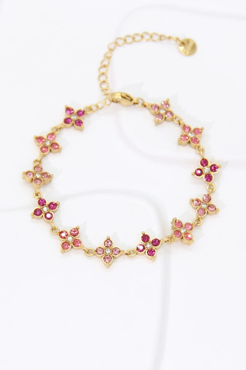 Bloom Sparkle armband – Fuchsia, foto 3