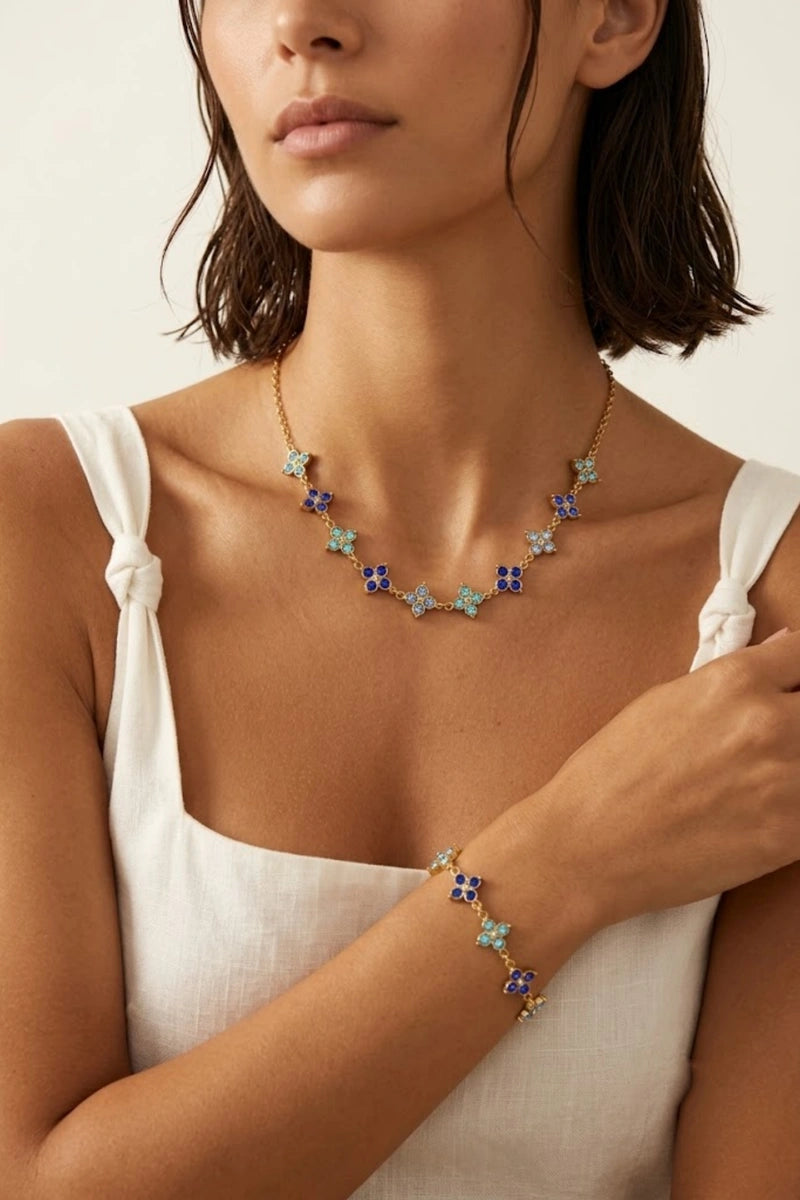 Bloom Sparkle armband – Blauw, foto 2