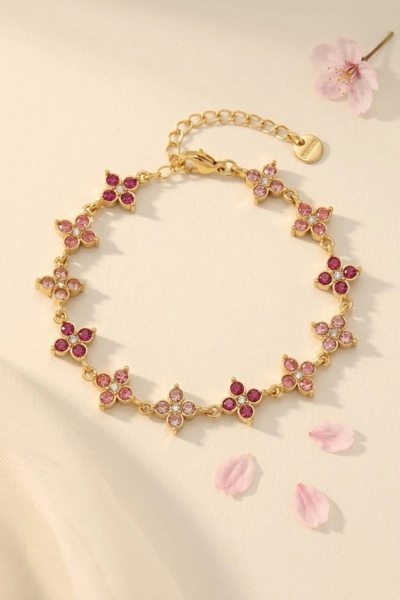 Bloom Sparkle armband – Fuchsia, foto 1