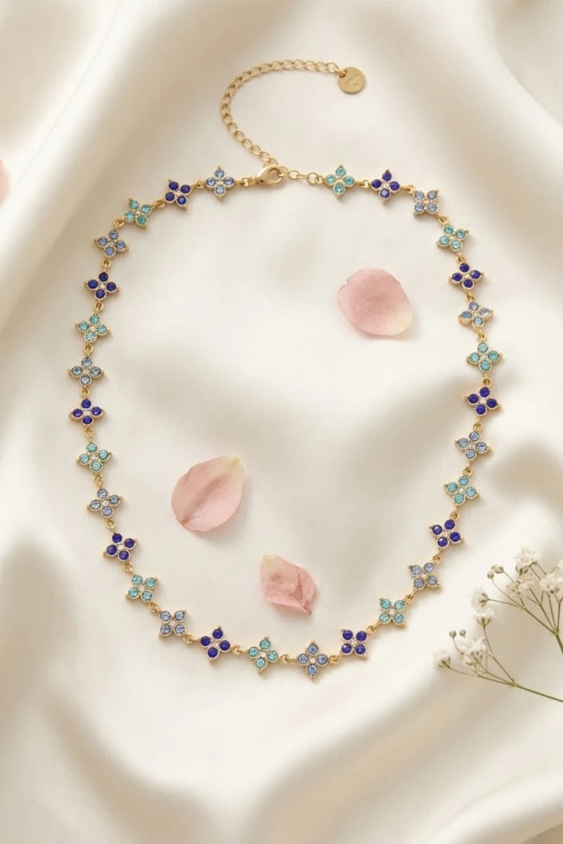 Bloom Sparkle ketting – Blauw, foto 2
