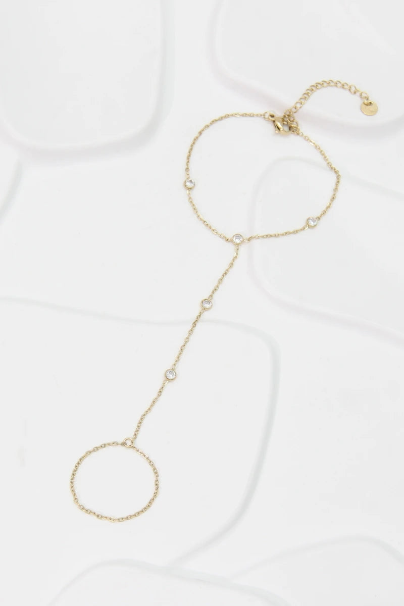 Sparkle handketting – Goudkleurig, foto 2