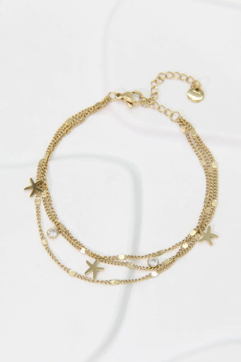 Starlight Layers armband – Goudkleurig, foto 4